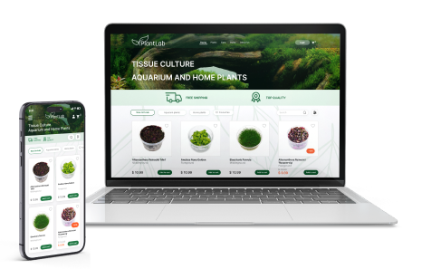 WebShop for In-Vitro plants