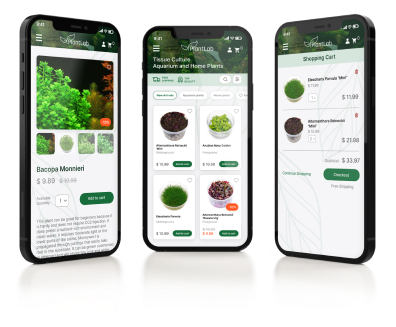 WebShop for In-Vitro plants