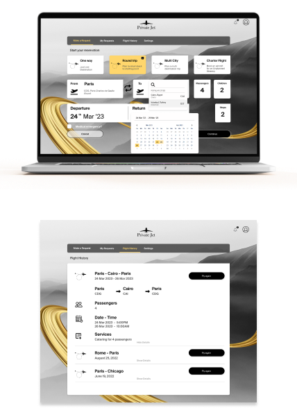 Charter flight booking, tailored to your needs